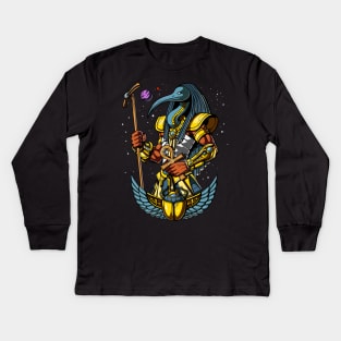 Egyptian God Thoth Kids Long Sleeve T-Shirt